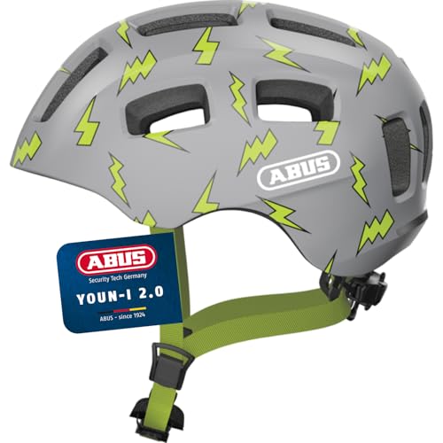 ABUS Casco de bicicleta Youn-I 2.0 – con luz para niños, adolescentes y jóvenes – para niñas y niños