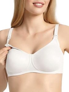 Anita Sujetador de Lactancia sin Aros básicos, Blanco (006), 100E