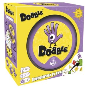 Asmodee Dobble Clasico, Juego de Cartas de Observación y Velocidad para Niños y Adultos, Juego de Mesa, 15 Minutos de Juego, A Partir de 6 años, 2-8 Jugadores