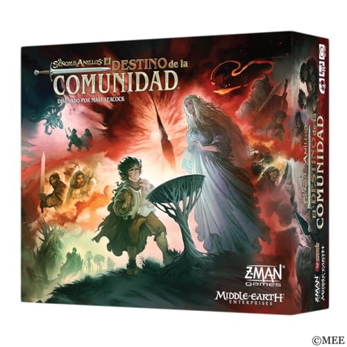 Asmodee El Señor de los Anillos: El Destino de la Comunidad, Juego de Mesa cooperativo con Las mecánicas de Pandemic, Juego estratégico en La Tierra Media para 1 a 5 Jugadores, Edición en Español