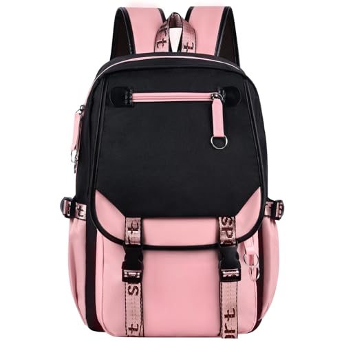 Aucuu Mochila Escolar Niña Infantil con Puerto de Carga USB, Diseño Unicornio, Espalda Acolchada y Cintas Ajustables, 46 * 29 * 16 cm