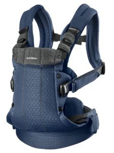 BABYBJÖRN Mochila Porta Bebé Harmony, 3D Malla, Azul Marino