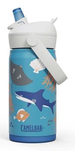 CAMELBAK Thrive Flip Straw VSS Botella de Agua para niños Ocean Life 350 ml