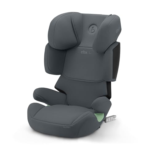 CYBEX Silver Silla de coche infantil Solution X i-Fix, Para coches con y sin ISOFIX, De 3 a 12 años aprox. (100 – 150 cm), De 15 a 50 kg aprox., Gris oscuro (Cobblestone Grey)