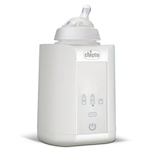 Chicco Calienta Biberones Doméstico, Calentador de Biberones con 2 Programas y Apagado Automático, Calienta a la Temperatura Ideal – Calentador de Alimentos para Bebés, Apto para Tarros, Blanco