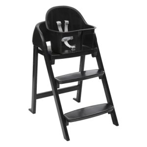 Chicco Crescendo Lite, Trona Evolutiva Bebé con 3 Configuraciones: Trona Bebés, Silla Elevadora para Niños y Taburete para adultos, De 6 meses hasta 110 kg, Cierre compacto Plegable, Negro