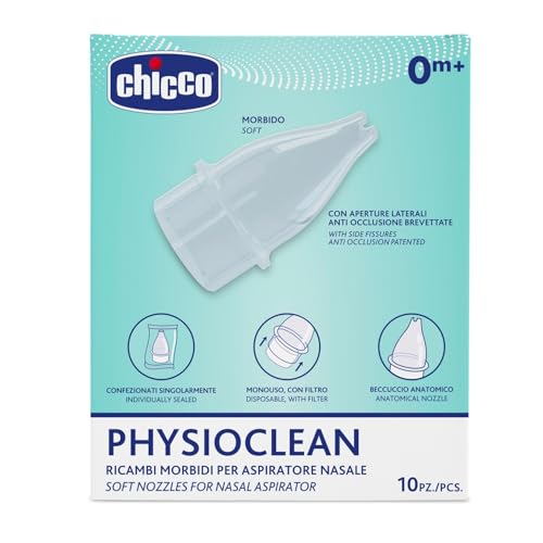 Chicco Physio Clean – Pack de 10 recambios para aspirador nasal
