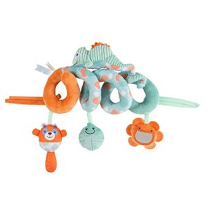Chicco Spiral Camaleón Centro de Primeras Actividades, Juguete para Carritos o Cunas, para Bebés a Partir de 0 Meses, Hoja Arrugada, Espejo, Tacto Terciopelo, Embalaje de Plástico Reciclado