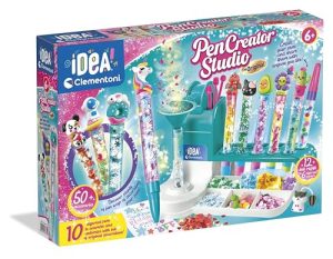 Clementoni – 18779 – Idea – Taller De Los Bolígrafos – Un Set Perfecto Para Hacer Tus Propias Bolígrafos, Juego Creativo, Juego Para Manualidades, Juguete 6 Años