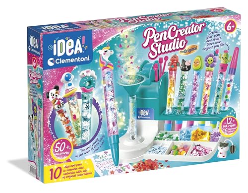 Clementoni – 18779 – Idea – Taller De Los Bolígrafos – Un Set Perfecto Para Hacer Tus Propias Bolígrafos, Juego Creativo, Juego Para Manualidades, Juguete 6 Años