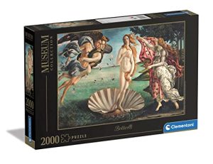 Clementoni – Puzzle Adulto 2000 Piezas Cuadro Nacimiento de Venus de Botticelli, Colección Museos, (32572)