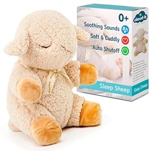 Cloud B Máquina De Sonido Relajante | Animal De Peluche | 4 Sonidos Suaves Y 4 Canciones De Cuna | Apagado Automático | Sleep Sheep