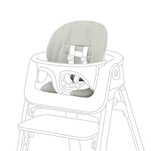 Cojín de Stokke Steps Baby Set, Verde Claro – Accesorio cómodo para Stokke Steps Baby Set – Suave, fácil de limpiar, material impermeable – Algodón lavable a máquina