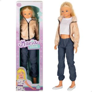 ColorBaby Maria Casual Muñeca Grande Falda, 105 cm, Accesorios incluidos, Muñecas para peinar, Juegos de rol, Juguetes para niños, Niñas + 3 años (39653)