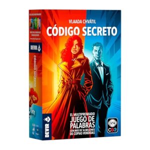 Devir – Código Secreto, Juego de Mesa de Espías y Palabras por Equipos, Estrategia y Deducción, para 2-8 Jugadores, a Partir de 8 Años, Portada 2025 | Edición española