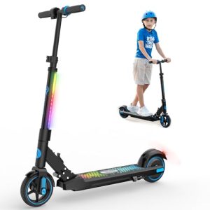 EVERCROSS EV06C Patinete Eléctrico, 6,5» Patinete Eléctrico Plegable Niños 6 a 12 Años, hasta 15 KM/H & 8 KM, Pantalla LED, Luces LED Coloridas, Patinete niños Liviano E Patinete