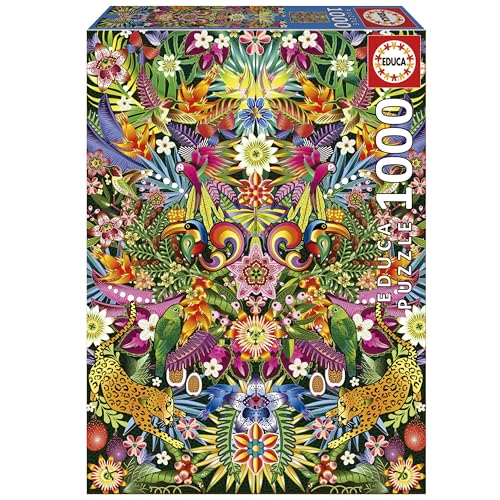 Educa – Tucanes, Catalina Estrada | Puzzle de 1000 Piezas para Adultos. Medidas: 48 x 68 cm. Incluye Cola Fix Puzzle. A Partir de 14 años (19934)