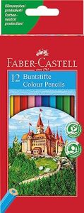 FABER-CASTELL – Set de lápices de colores Castle de 12 unidades