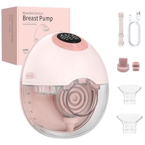 FUNYKICH Sacaleches Eléctrico Manos Libres con 4 Modos y 12 Niveles,Extractor de Leche Materna con Bridas 19/21/24mm,Monitoreo de Nivel de leche,sin BPA,＜55dB,para Mamás en Casa, Oficina o Viajes