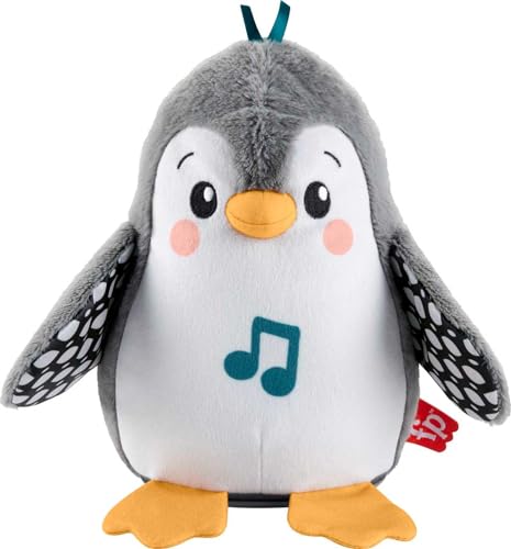 Fisher-Price Pingüino Anda y aletea Peluche Que anda con música, Juguete para bebés recién Nacidos (Mattel HNC10)
