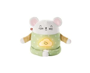 Fisher-Price Ratoncito medita Conmigo Peluche con Luces relajantes, Ayuda a Dormir, Juguete para niños (Mattel HHH41)