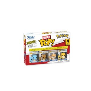 Funko Bitty Pop! 4 Pack: Pokemon – Squirtle, Eevee, Growlithe, Psyduck – 0,9 Pulgadas (2,2 cm) Coleccionable – Estante de exhibición apilable Incluido – Idea de Regalo – para Bolsas de Fiesta