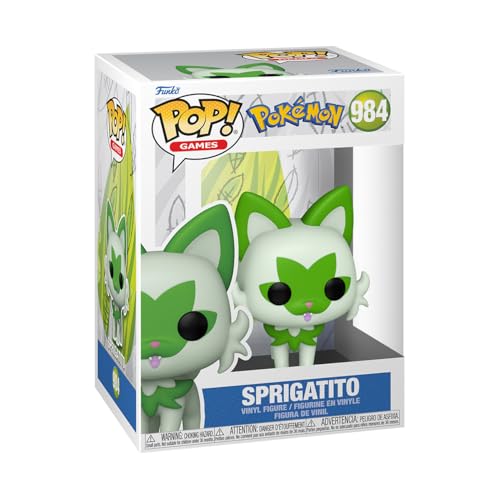 Funko Pop! Games: Pokemon – Sprigatito – Figura de Vinilo Coleccionable – Idea de Regalo- Mercancia Oficial – Juguetes para Niños y Adultos – Video Games Fans – Muñeco para Coleccionistas