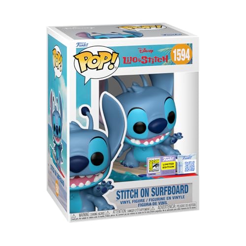 Funko Pop! Vinyl: Lilo & Stitch – Stitch Surf – Exclusiva Amazon – Figura de Vinilo Coleccionable – Idea de Regalo – Mercancia Oficial – Juguetes para Niños y Adultos – Movies Fans