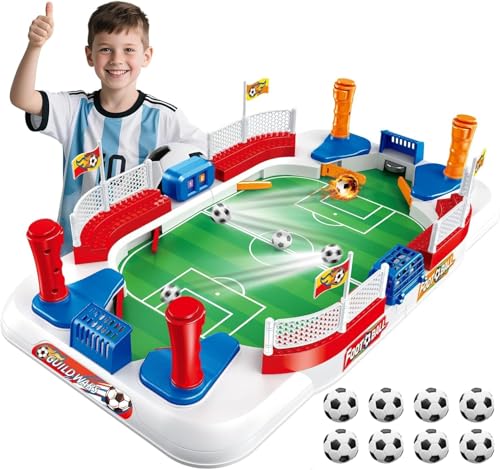 Futbolin para Niños Adultos Juguetes Niños 4-11 Años Regalos Futbol para Juegos de Mesa Mini Futbolin Regalo 4 5 6 7 8-12 Años, Fútbol Navidad Cumpleaños Copa del Mundo 2026