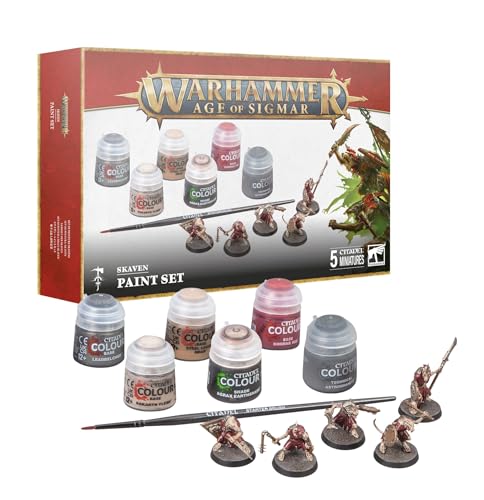 Games Workshop – Warhammer – Age of Sigmar – Skaven + Juego de Pintura (3ª edición 2024)