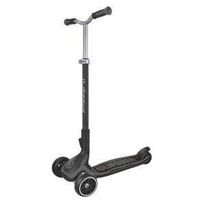 Globber – ULTIMUM – Patinete plegable de 3 ruedas para niños, adolescentes y adultos , Gris carbón