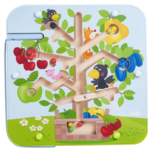 HABA 306083 – Juego Magnético El Frutal, Juego de Habilidad y motricidad Fina del clásico Juego 2 años