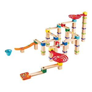 Hape Juego de construcción para canicas Gran Tumulto, Juguete de construcción de Madera FSC, Pista de Bolas a Partir de 3 años