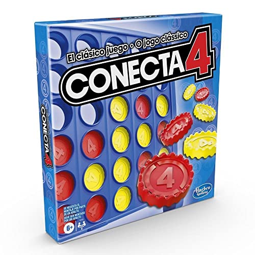 Hasbro Gaming Conecta 4, Juego de Mesa de 2 Jugadores, Diversión en Familia, Juguete de Habilidad para Niños y Niñas de 6 Años en Adelante