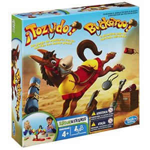 Hasbro Gaming Juego ¡Tozudo! – El Juegos de Equilibrio con un Burrito con Mucho Genio – Juego de Mesa Familiar de 2 a 4 Jugadores – Mayores de 4 Años