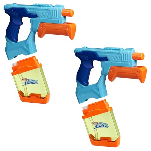 Hasbro Nerf Super Soaker Dunk-Fill 2-Pack, Set de Lanzadores de Agua, Llenado Instantáneo, Juguetes para Niños y Niñas de 6 Años o Más, Diversión en Familia