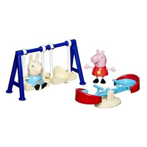 Hasbro Peppa Pig, El Parque Infantil de Peppa, Set para Niñas y Niños de 3 Años o Más, Muñecas de Color Rosa, Columpios, Juguetes con Accesorios, Inventar Historias, Regalo de Reyes Magos