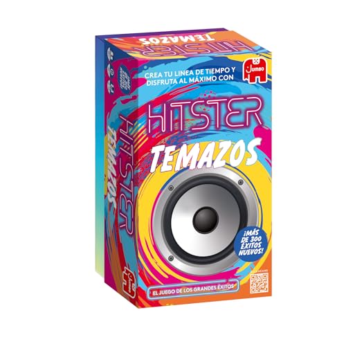 Hitster Temazos, Juego de Mesa Adultos y diviertido, Juego de Mesa Musical, a Partir de 16 años, de 2 a 10 Jugadores, App Gratuita, para Fiestas, Español (ES)