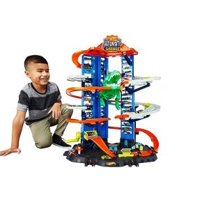 Hot Wheels Ultimate Garage, Garaje y Pista para Coches de Juguete (Mattel GJL14)