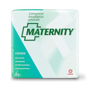 Indas Compresas Tocológicas Maternity de Celulosa – Confort y Seguridad Postparto, 25 Unidades Total