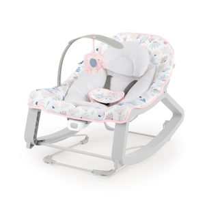 Ingenuity, Hamaca para Bebés 3en1 Keep Cozy, Burst, vibraciones, 3 modos de balanceo (mecedora, balancín o asiento fijo), 2 posiciones de reclinación, arco de juego, de recién nacidos hasta los 18 kg