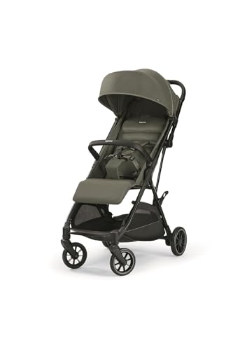 Inglesina NOW Silla de Paseo Compacta Ligera 7,2 kg, Cierre Automático One Touch, Respaldo Reclinable 170°, Capota UPF 50+, desde el Nacimiento hasta 22 kg, Sprint Green