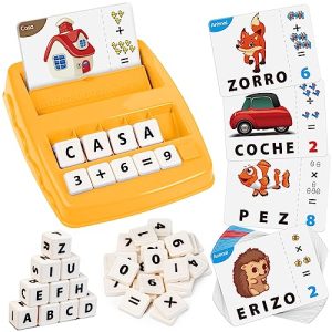 Joozmui Juguetes Niños 3 4 5 6 7 8 Años, Juegos Educativos Niños 3-8 Años Regalo Niña 3-8 Años Juguetes Niña Aprender a Leer Juguetes Montessori
