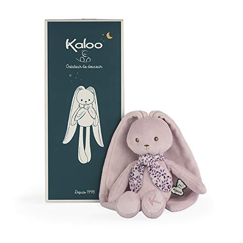 KALOO – Lapinoo – Peluche Conejo – Peluche Bebe Jersey y Punto – 25 cm – Color Rosa – Materiales Muy Suaves – Caja de Regalo – Desde el Nacimiento, K969940