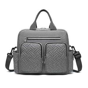 Kono Bolso Pañales Bebé Multifunción, Bolso Carro Bebé con Bolsillos Térmicos y Múltiples Compartimentos, Bolsa Cambiador para Viaje, Hospital y Uso Diario