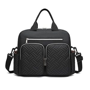Kono Bolso Pañales Bebé Multifunción, Bolso Carro Bebé con Bolsillos Térmicos y Múltiples Compartimentos, Bolsa Cambiador para Viaje, Hospital y Uso Diario