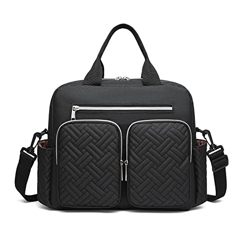 Kono Bolso Pañales Bebé Multifunción, Bolso Carro Bebé con Bolsillos Térmicos y Múltiples Compartimentos, Bolsa Cambiador para Viaje, Hospital y Uso Diario