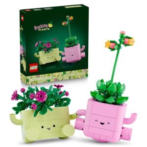 LEGO Botanicals Plantas Bailarinas – Set con 2 Flores Artificiales y Macetas Color Pastel – Plantas de Interior para la Decoración del Dormitorio – Regalo para Niñas de 9+ Años y Adultos – 11506