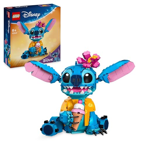 LEGO | Disney Stitch Juguete de Construcción – Figura Articulada para Jugar y Exponer con Cucurucho de Helado y Flor – Regalo para Niñas y Niños de 9+ Años Fans de la Película Lilo y Stitch 43249