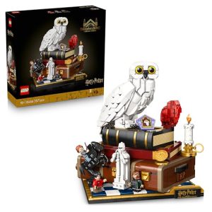 LEGO Harry Potter Piedra Filosofal: Edición para Coleccionistas – Maqueta para Adultos de Escena de Película – Decoración del Hogar – Figura de Lechuza Hedwig y 3 Minigfiguras – Regalo para Fans 76466